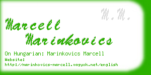 marcell marinkovics business card
